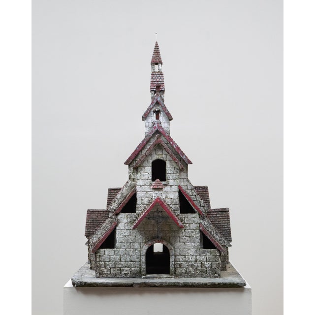 20th Century French Folk Art Concrete Model of Church For Sale - Image 16 of 18