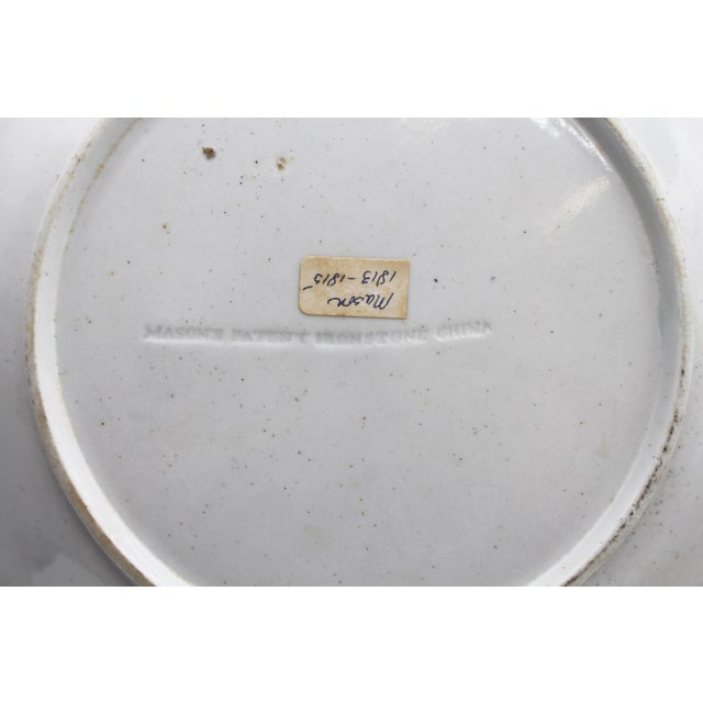 Circa 1813-1825 English Pair of Mason's "The Great Wall of China" Pattern Plates For Sale In Raleigh - Image 6 of 9