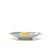 Mid 20th Century Mid-Century Ceramic Blue & Beige Maple Leaf Hand-Made Decorative Bowl For Sale - Image 5 of 8