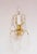 Vintage French Brass and Crystal Wall Light, 1950s For Sale - Image 6 of 9