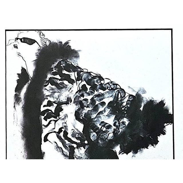 1983 Set of 2- Dior,Yves St Laurent Fashion Prints by Tony Viramontes , Matted For Sale In New York - Image 6 of 7