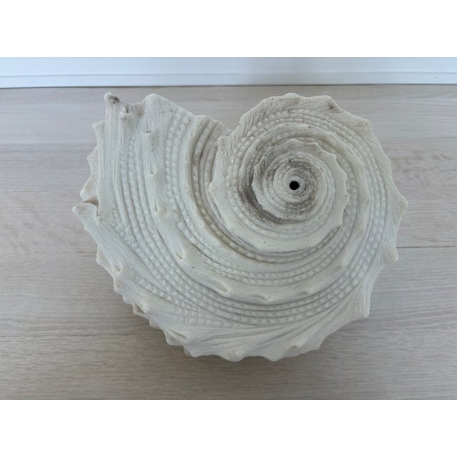 Large Vintage Beach Seashell Sculpture, White For Sale In New York - Image 6 of 6