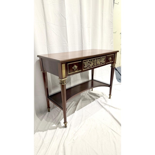 Neoclassical 1999 John Widdicomb Neoclassical Mahogany Server Console Table For Sale - Image 3 of 12