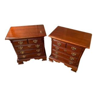 1990s Vintage Lexington Cherry Nightstands - a Pair For Sale