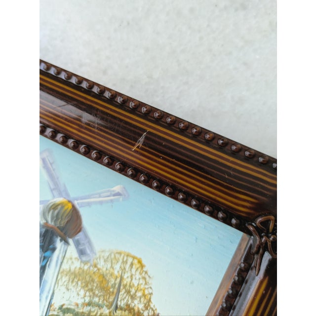 Mid Century Oil Painting Framed For Sale - Image 9 of 10