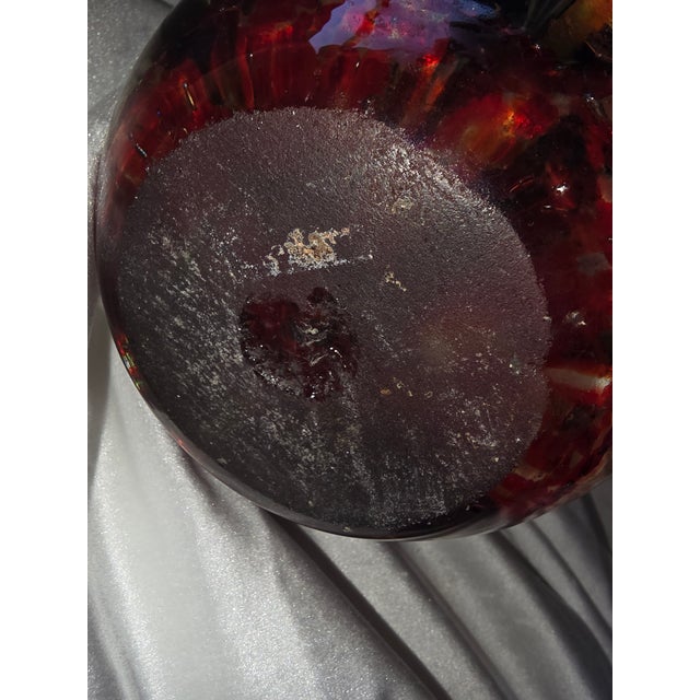 Antique Patriotic Red White and Blue Glass Door Stop For Sale - Image 9 of 12
