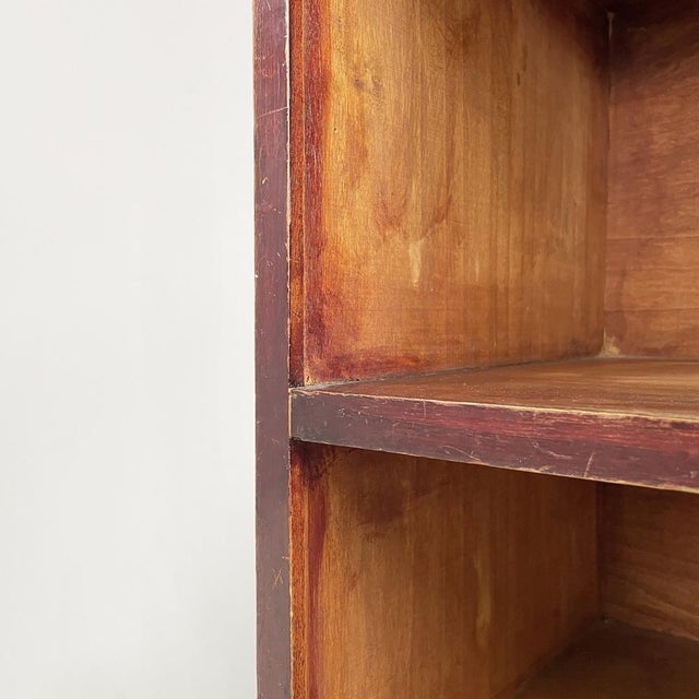 Art Deco Italian Rectangular Bookcase in Red Wood, 1940s For Sale - Image 12 of 18