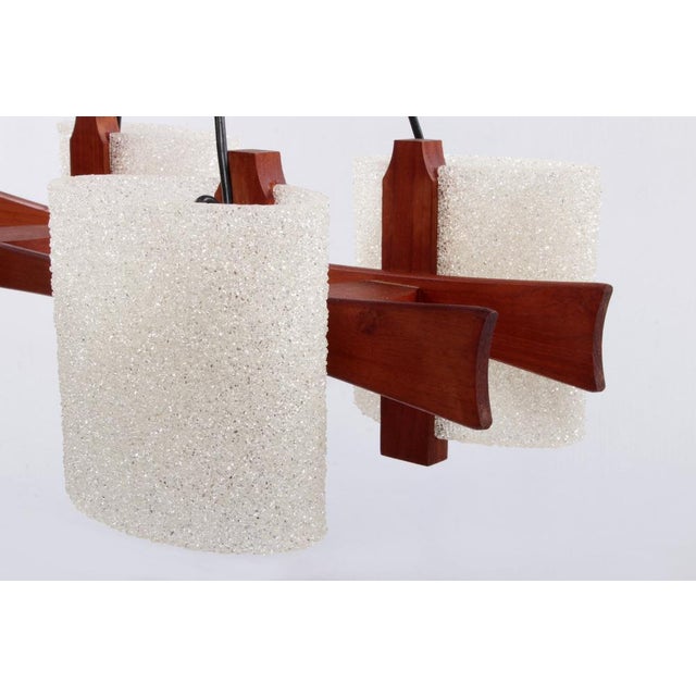Scandinavian Hanging Lamp with Resin Caps, 1960s For Sale - Image 10 of 15