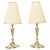 Table Lamps Alpaca with Oval Base and Fabric Shades, Vienna, 1920s, Set of 2 For Sale - Image 15 of 15