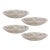 Chiara Fusion Shallow Glass Serving Bowls- Set of 4, Large For Sale