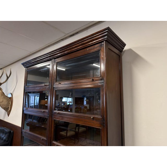 Large English Bookcase from Globe Wernicke For Sale - Image 9 of 15