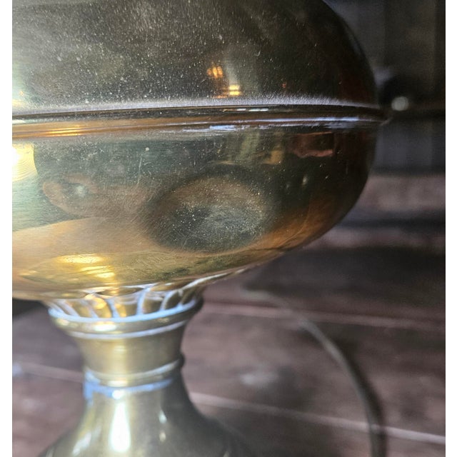 Late 19th Century Bradley and Hubbard Lamp With Original Hand Painted Shade For Sale - Image 14 of 17