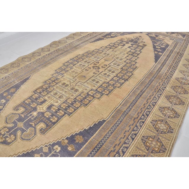 Handmade wool carpet in Turkish Anatolia , Vintage Oushak Rug,Turkish Vintage Anatolian Rug, Handmade wool Rug . One Of...