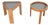 Beechwood Smoked Glass Side Tables by Porada Arredi, Italy, 1970s, Set of 2 For Sale