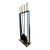 Vintage Mid Century Modern Pilgrim Fireplace Brass Tools Set Restored 1960s For Sale