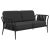 Metal Ribbons Black Sofa by Mowee For Sale - Image 7 of 7
