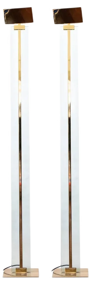 Vintage Floor Lamps by Gianfranco Frattini for Relco Design, 1970s, Set of 2