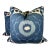 Schumacher "Samarkind Ikat Ii” in Porcelain 22" Pillows-a Pair For Sale