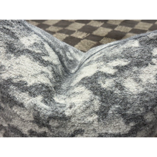 Abstract Bespoke Alpaca Wool Throw Pillows, Pair For Sale - Image 9 of 12