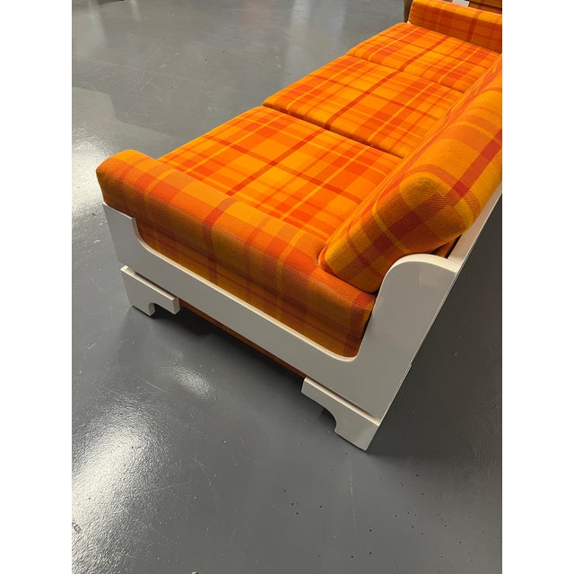 1970s 70s Vintage Sleeper Sofa & Lounge Chair Set For Sale - Image 5 of 11