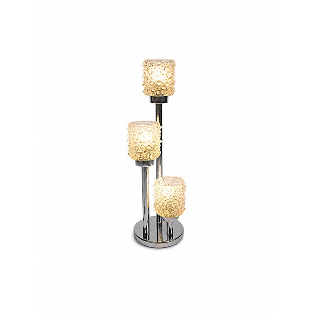 Vintage Glass Table Lamp, 1970s For Sale - Image 6 of 7
