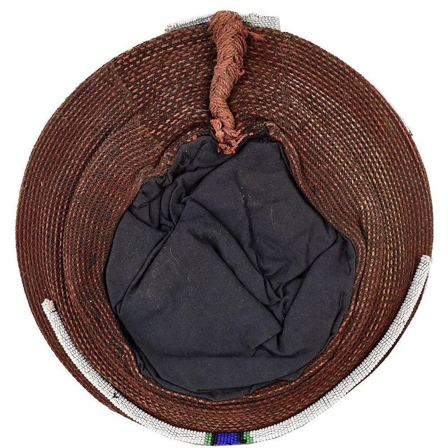 Early 20th Century Early 20th Century Zulu Isicholo Married Woman Headdress South Africa Dori Collection For Sale - Image 5 of 5