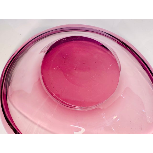 2000 - 2009 Sculptural Snits Bowl in Rose Gold Mouth-Blown Glass attributed to Lotte Petterson for Ikea, Sweden, 2000s For Sale - Image 5 of 11