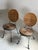 Danny Ho Fong Ghost Draped Wicker Tromp l'Oeil Table + 2 Bistro Chairs, Bohemian Hand Woven For Sale - Image 4 of 12