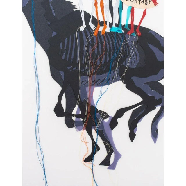 Early 21st Century Lesley Dill Ecstasy Skeletons Mixed Media For Sale - Image 5 of 6