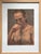 Vintage Expressionist Male Nude Figurative Study Oil on Canvas Paper, Framed Description: An Expressionist figurative...