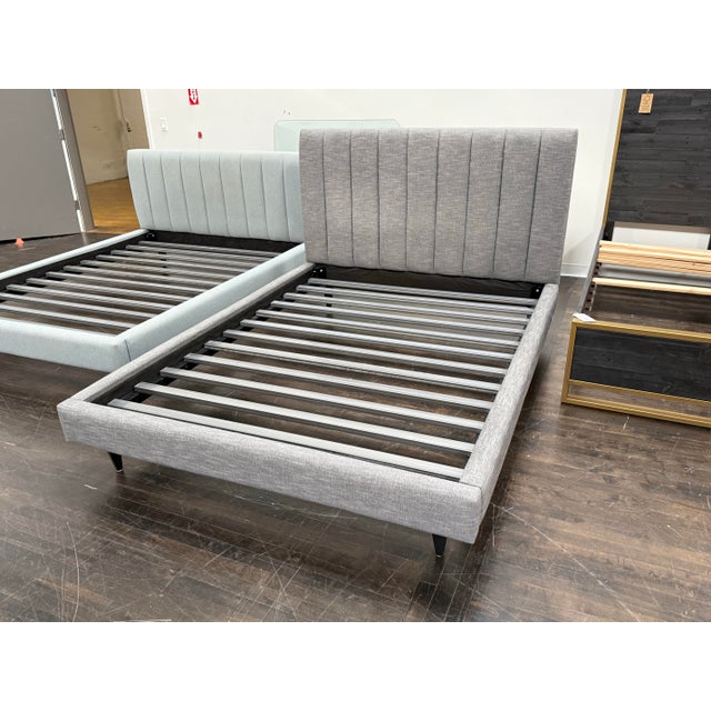 Queen Size Room & Board Hartley Bed Frame For Sale - Image 9 of 12