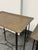 Egyptian Vintage Brass Tray + Wrought Iron Side Tables, Pair For Sale - Image 12 of 12
