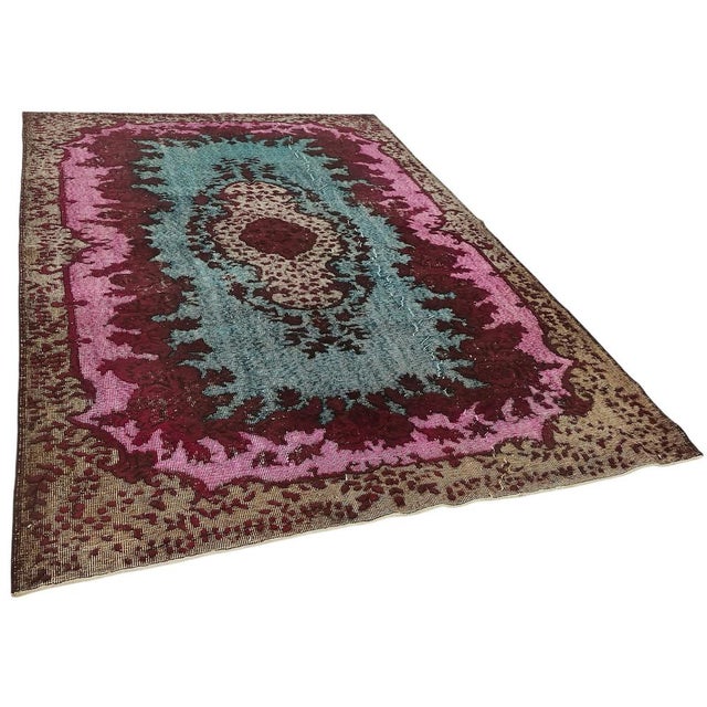 Discover our Hi-Low Pile Over-Dyed Rugs, where vintage hand-knotted Turkish rugs from the 1970s and 80s are expertly...