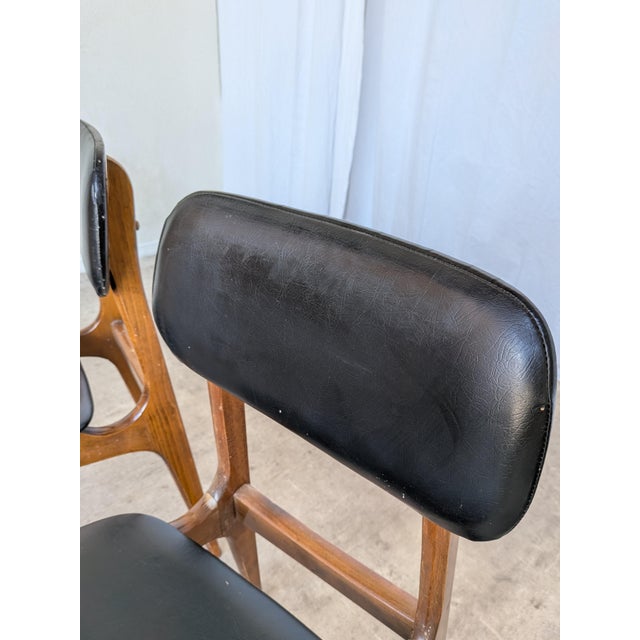 Vintage Dining Chair in Black Leather from Stol Kamnik, 1970s For Sale - Image 12 of 18