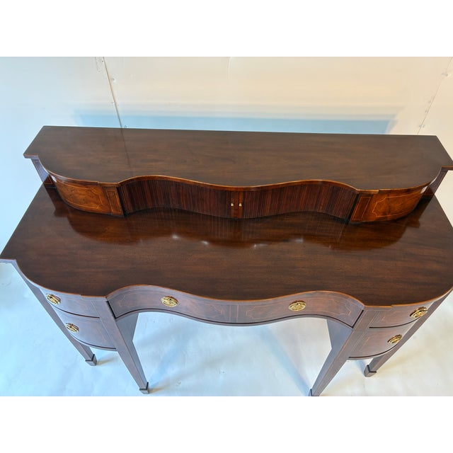 1970s Mahogany Inlayed Sideboard by Baker For Sale - Image 12 of 13