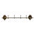 Vintage Polished Brass Horse Head Coat Rack For Sale