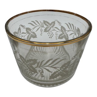 Vintage Cera Grapes Wine Chiller Ice Bucket Signed MCM Barware For Sale