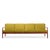 Grete Jalk for France and Son Mid Century Danish Teak 4 Seater Sofa This sofa measures: 97 wide x 28.5 deep x 29.5 inches...