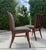 T.H. Robsjohn Gibbings Vintage Mid-Century Sculptural Walnut Dining Chairs With Sabre Legs, Set of 6 For Sale - Image 4 of 18