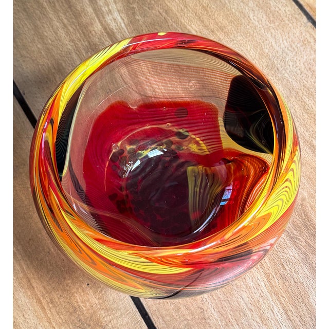 Mid-Century Modern Murano Art Glass Bowl From Italy For Sale In Austin - Image 6 of 8