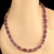 Lilac Amethyst & Lava Rock Necklace For Sale - Image 4 of 4
