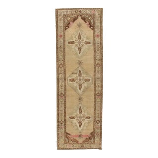 Vintage Turkish Kars Runner Rug 3'6" X 10'9" For Sale