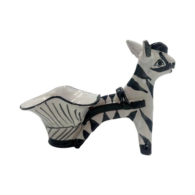 Vintage El Morocco Nyc Nightclub Ceramic Zebra Bud Vase, New York City For Sale - Image 4 of 12