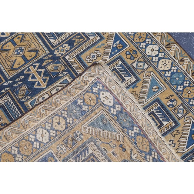 Traditional Antique Shirvan Rug 3'9'' x 4'10'' For Sale - Image 3 of 11