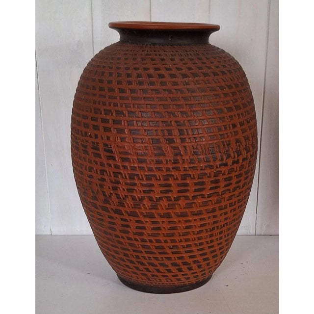 Vintage Handmade Ceramic Vase from Klinker-Keramik, 1970s For Sale - Image 4 of 4