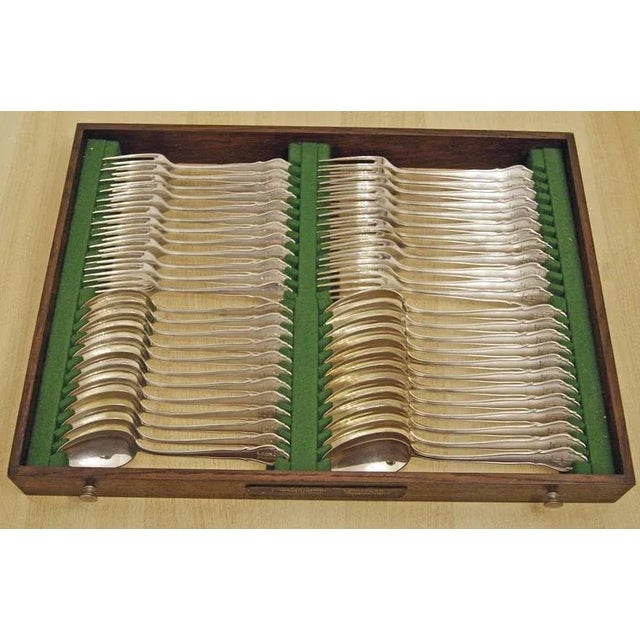 Koch Bergfeld Silver 800 Cutlery Baroque Design 264-Pieces Bremen Germany 1900, 1890s, Set of 264 For Sale - Image 4 of 8