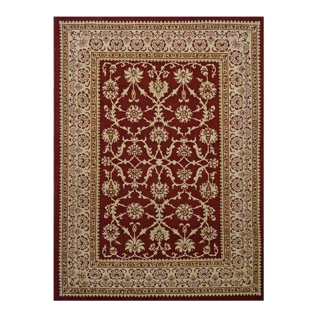 Persian Tabriz Wool 6X7 Red, Brown & Ivory Handmade Area Rug #9902039 For Sale