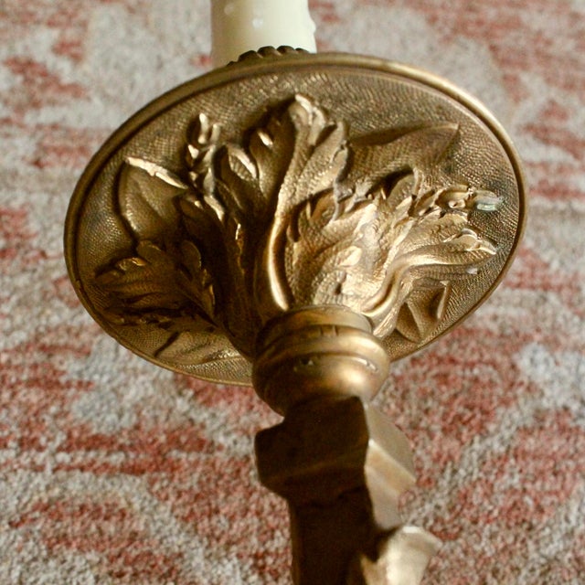 Pair of Louis XVI Style Gilt Bronze Sconces For Sale - Image 12 of 15