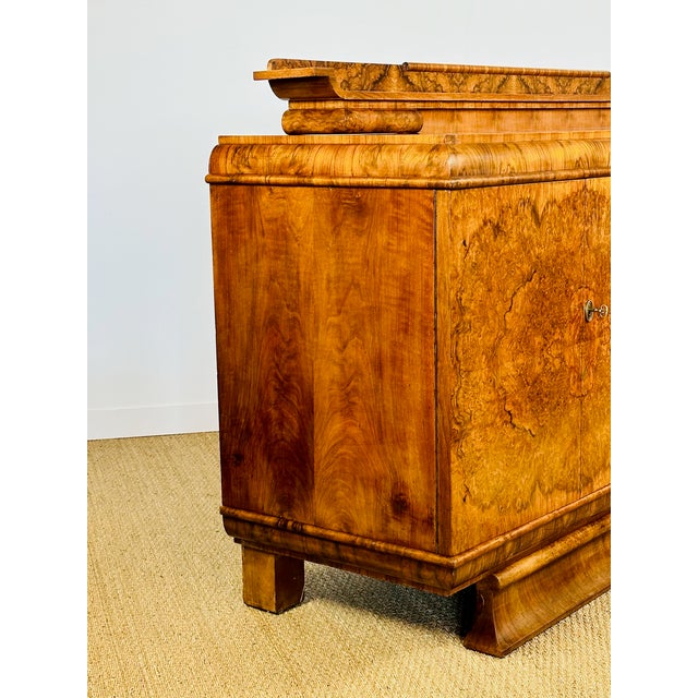 French Art Deco Burr Walnut Sideboard by Jules Leleu, 1930 For Sale - Image 9 of 18
