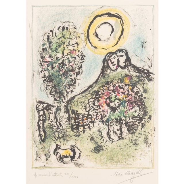 Marc Chagall (French, 1887-1985), "Le Baou de St. Jeannet II", Lithograph in Colors on Arches Paper, 1969, artist proof,...
